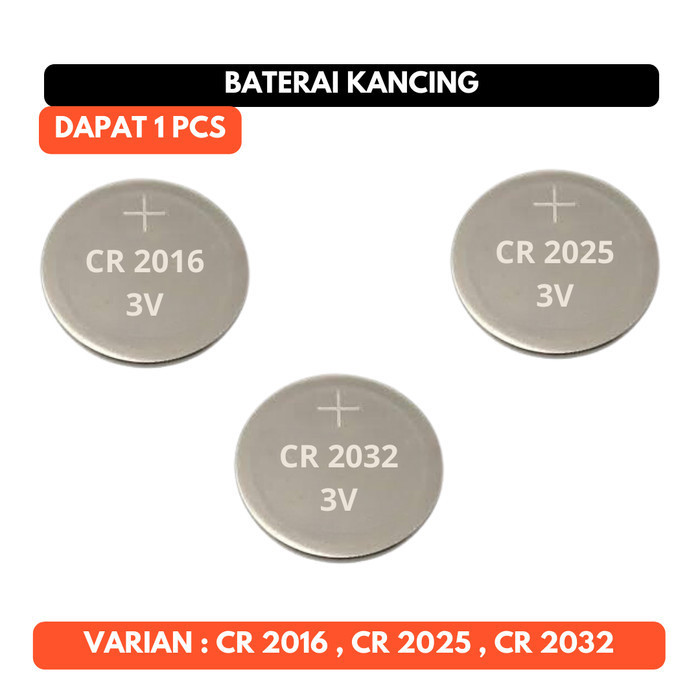 Baterai Kancing CR 2016 2025 2032 Koin Jam Button Coin Battery CR2016 CR2025 CR2032