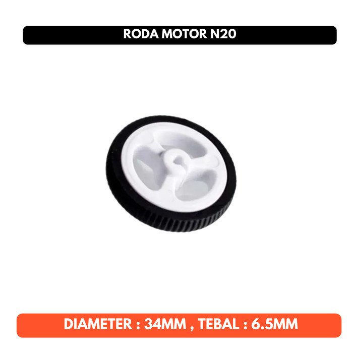 Roda Ban Motor N20 Slim 34x7mm 34mm 7mm Untuk Mobil Bracket