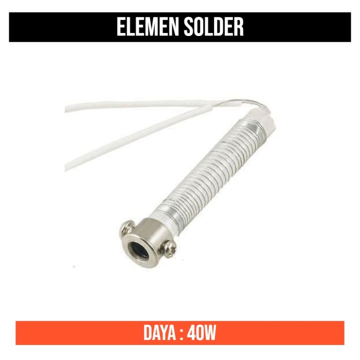 Elemen Pemanas Solder Kawat Spul 80w 60w 40w Heater Element Panas