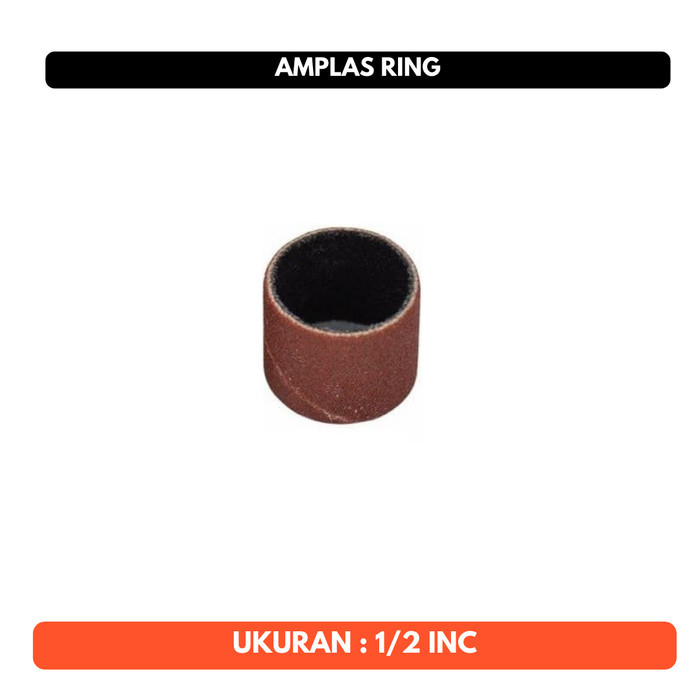 Amplas Ring 1/2 Inc Refill Mini Grinder Kertas Pasir Gosok Bulat Tabung