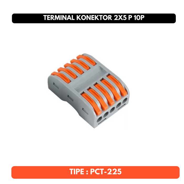 Connector Konektor PCT-225 Kabel 2x5 Pin 10p PCT 225 TAB mod Terminal WAGO 10pin