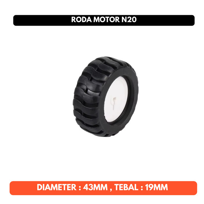 Roda Ban Motor N20 Tebal 44x19mm 44mm 19mm Untuk Mobil Bracket