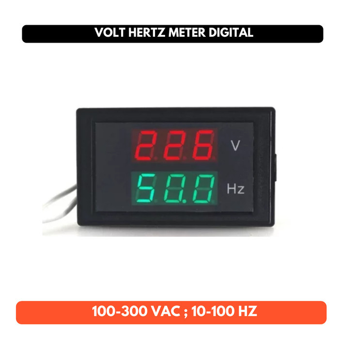 Volt Hertz Meter Digital Voltmeter Frekuensi Hz Frequency Volt Meter Kotak