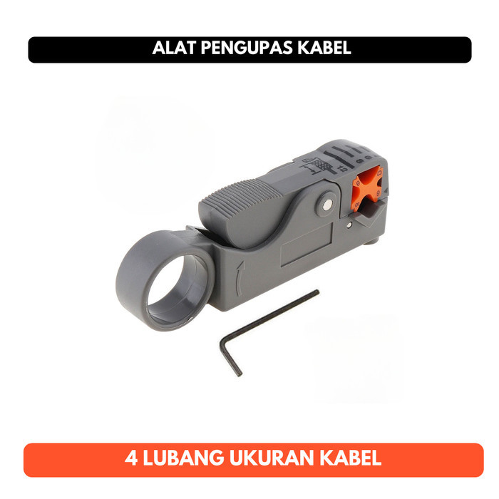 Alat Kupas Kabel Kulit Rotary Wire Stripper Putar Cutter Pengupas 4 Ukuran Coaxial Cable Stripper Cutter