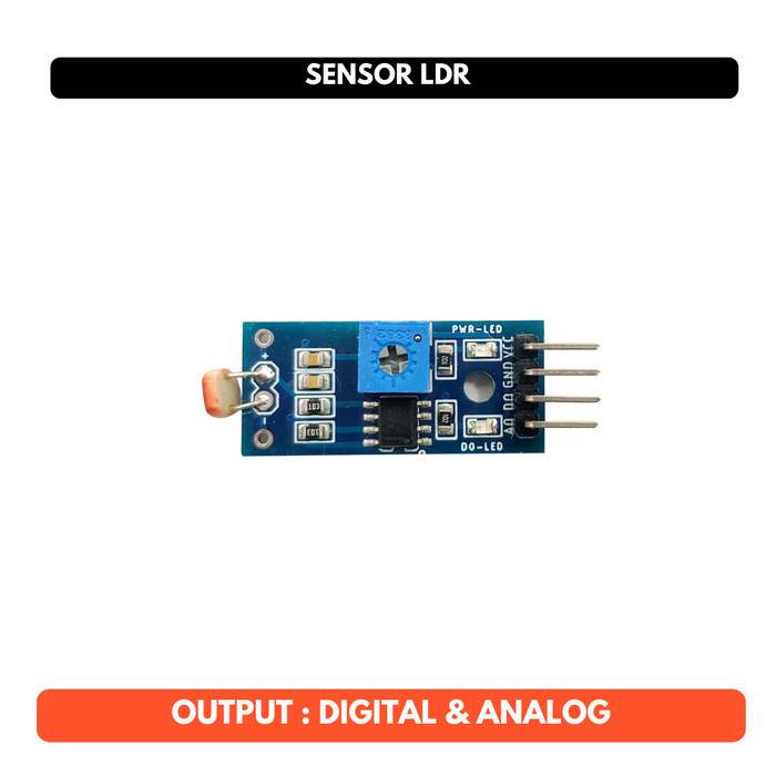 Sensor Cahaya LDR Module Digital & Analog Output GL5516 Light Dependent Resistor Modul