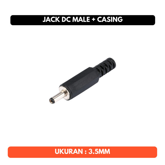 Jack DC 3.5mm Soket 3.5 x 1.3 mm Male Mount DIP Power Socket Plug In
