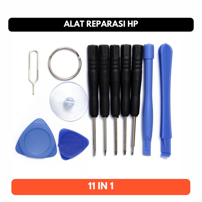 Alat Reparasi HP Alloet Peralatan Smartphone 11 in 1 Repair Tools Set