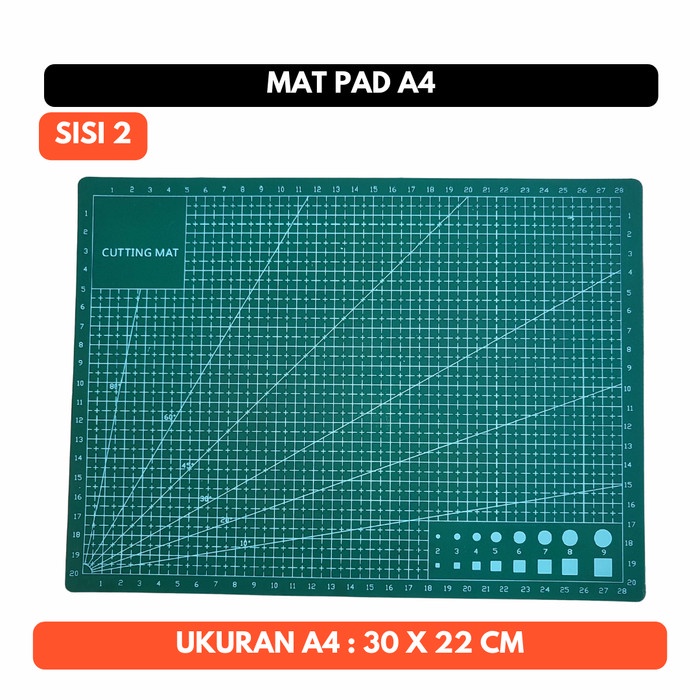 Mat Pad A4 30 x 22 cm Alas Potong Work Cutting Ukuran