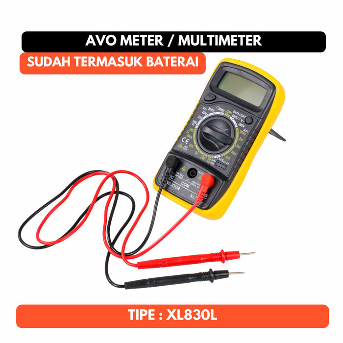 Avo XL830L Multimeter Digital Multitester XL-830L Avometer Alat Ukur