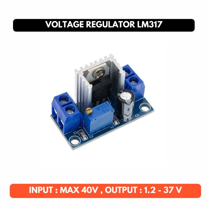 Modul LM317 Regulator LM 317 LM317T Penurun Tegangan Voltage Adj