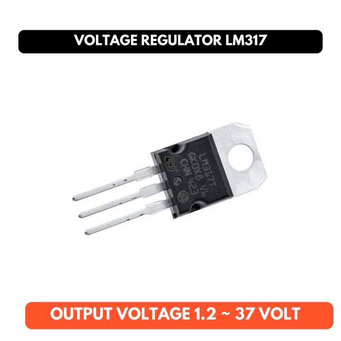 Regulator LM317 LM 317 TO-220 DIP LM317T Penurun Tegangan Voltage Adj