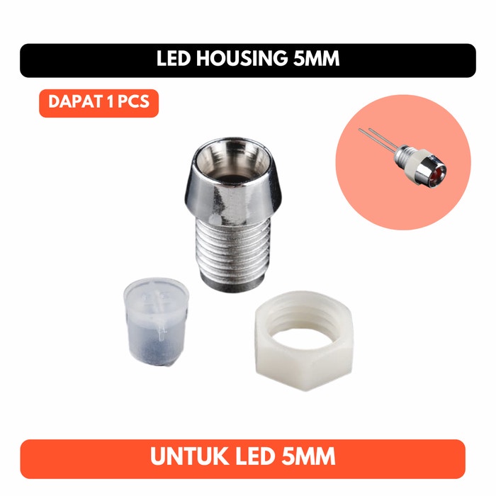 LED Housing Holder 5mm 5 mm Dudukan Lampu Casing Wadah