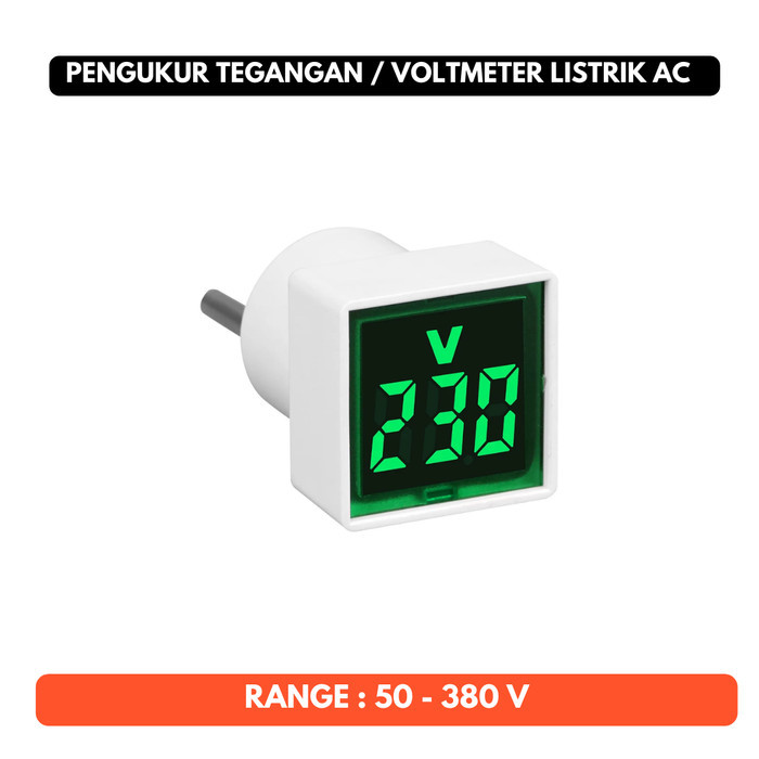 Volt Meter Voltmeter Digital AC Pengukur Listrik Colok Colokan 110V 110 V 220V 220 V