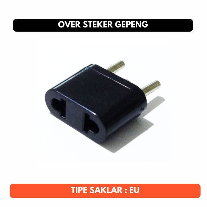 Over Steker Gepeng Lurus Pipih Adapter Sambungan Colokan Listrik