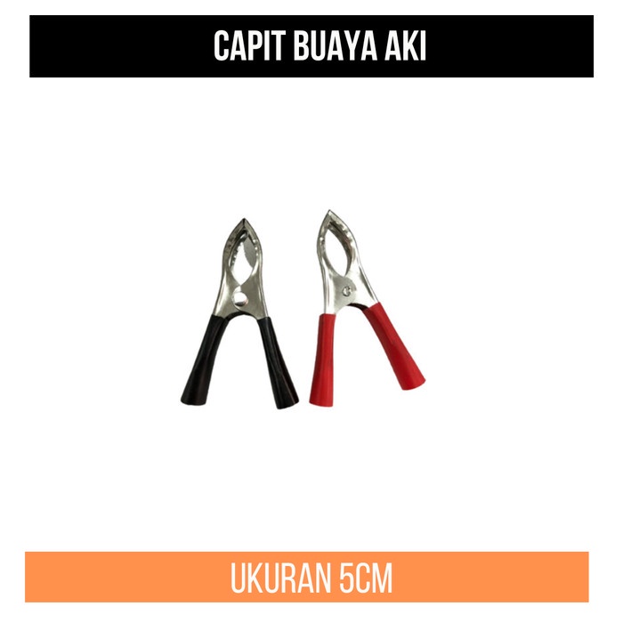 Capit Buaya 5cm Japit Aki Accu Alligator Clip Jepitan Klip Jepit Clip