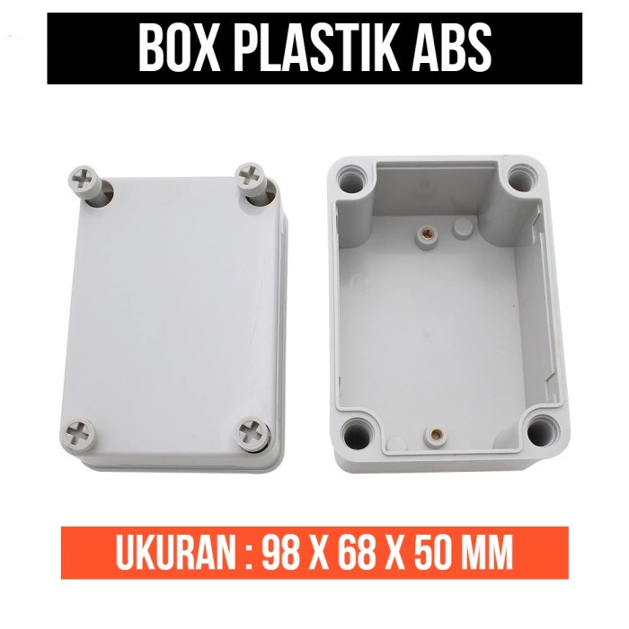 Box Putih ABS 98 x 68 x 50 mm Enclosure Box 9.8x6.8x5 cm Junction