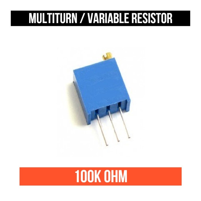 Multiturn Resistor 100K 104 100 K Kilo Ohm Trimmer Potensiometer Meter