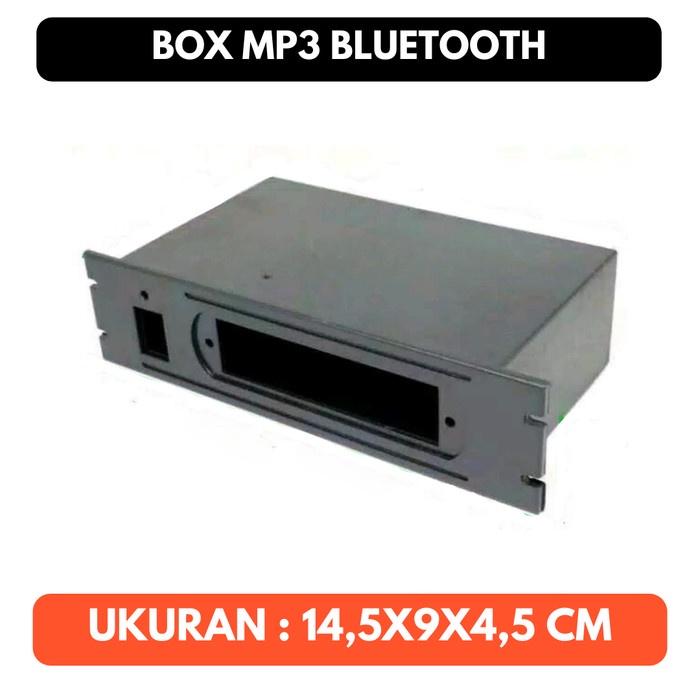 Box MP3 Bluetooth Kit Plastik Hitam Wadah Casing Kotak Rakitan Rakit