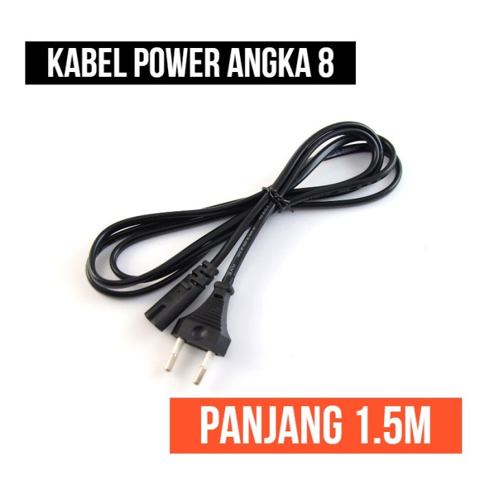 Kabel angka 8 Power Supply kabel lubang 2 Printer