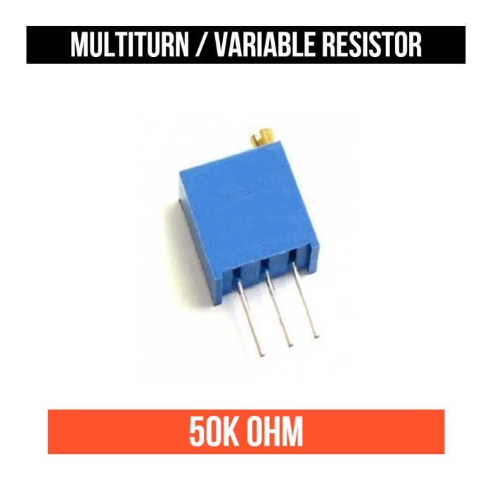 Multiturn Resistor 50K 503 50 Kilo Ohm Trimmer Potensiometer Variable