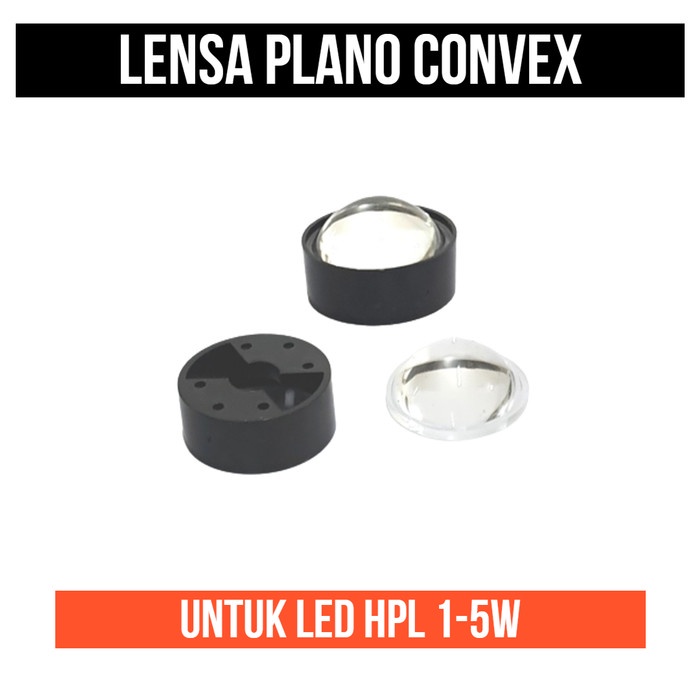 Lensa Convex Plano 60 Derajat Untuk HPL LED 1W 3W 5W Heat Sink Star