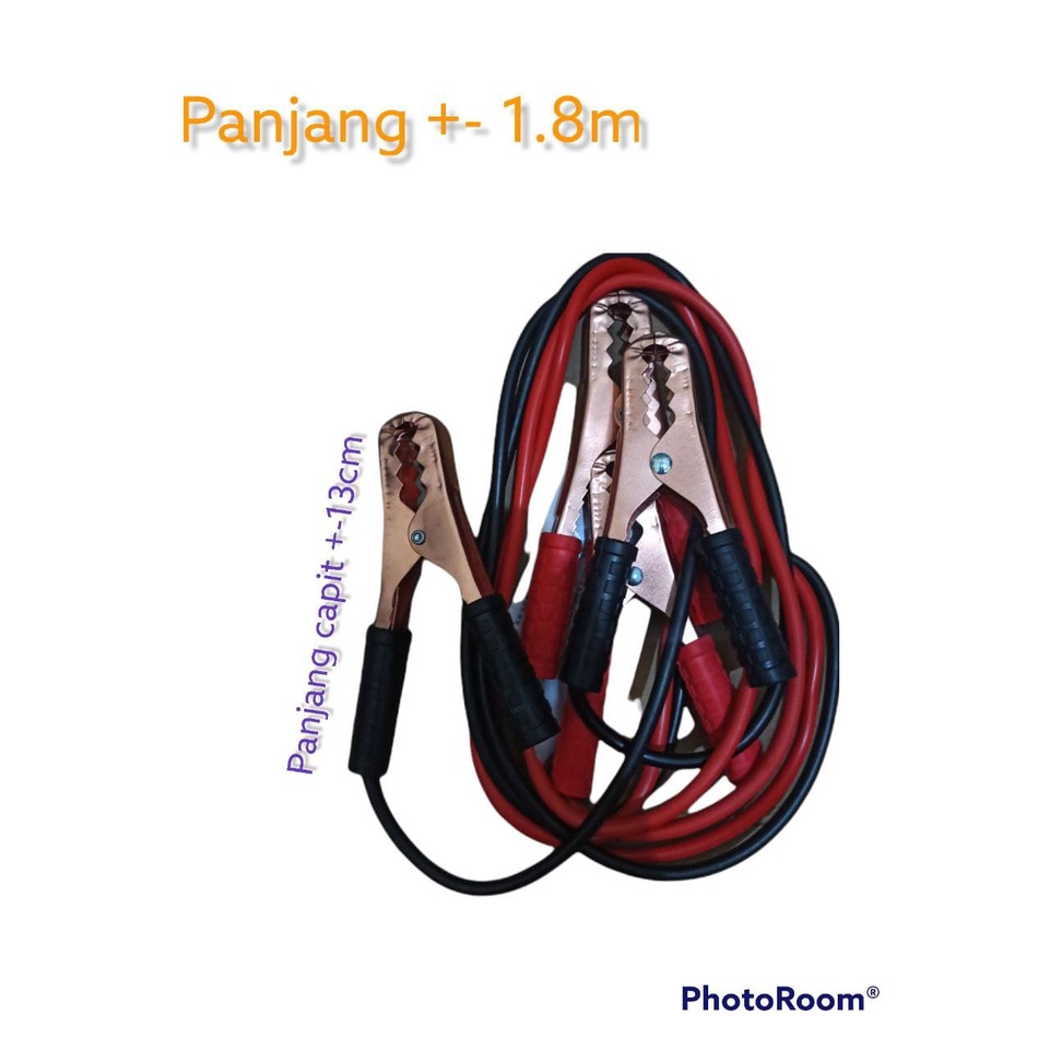 Kabel Jumper Booster untuk Baterai Aki Mobil Capit Buaya Besar Accu