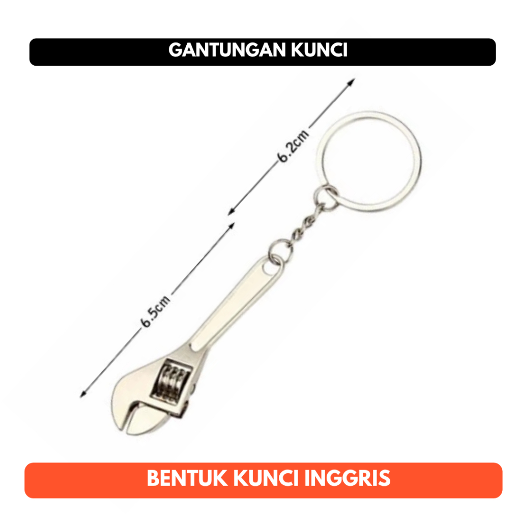 Gantungan Kunci Inggris Mini Kecil Bentuk Kunci Inggris