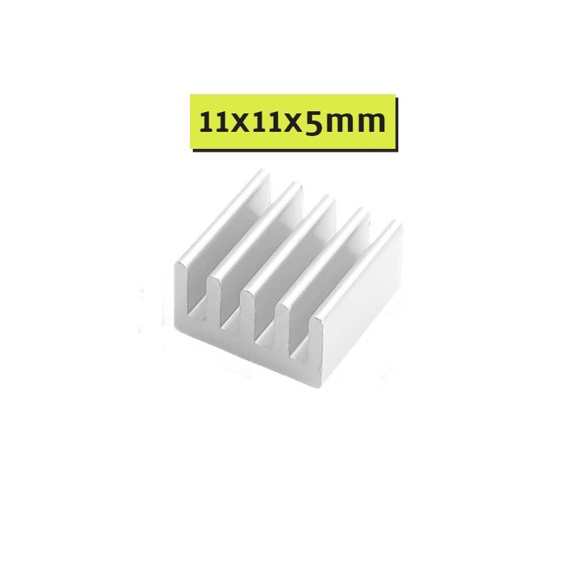 Aluminium Heatsink 11x11x5mm Heat sink 11mm 11 mm