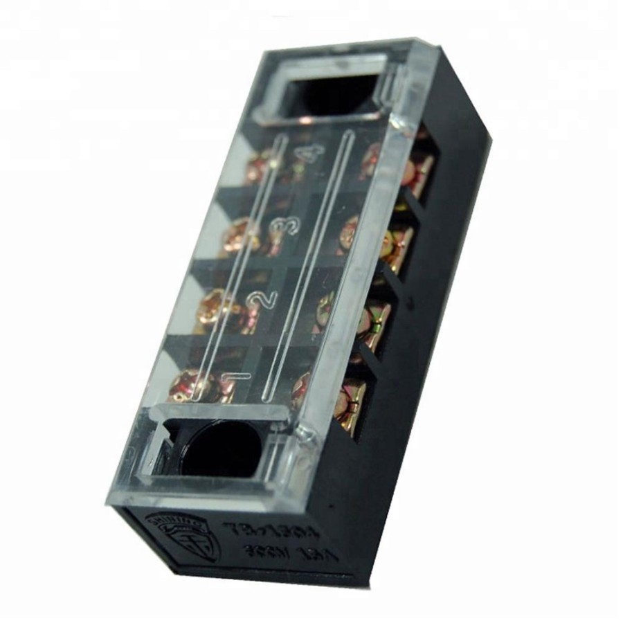Terminal Block TB1504 TB-1504 4Pole 4P 4 P 15A Blok Panel Mounted