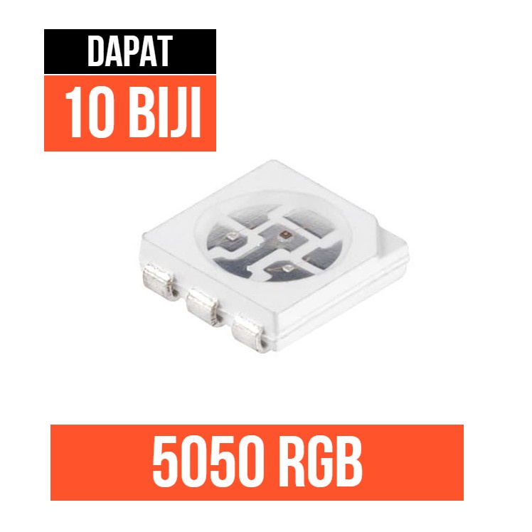 LED SMD 5050 RGB (Red-Green-Blue)