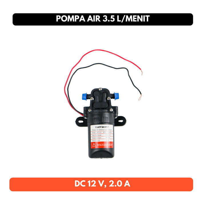 Pompa Air 12V Water Pump Elektrik High Pressure 12V 2A 24W 24 Watt 12 Volt 3.5L / min