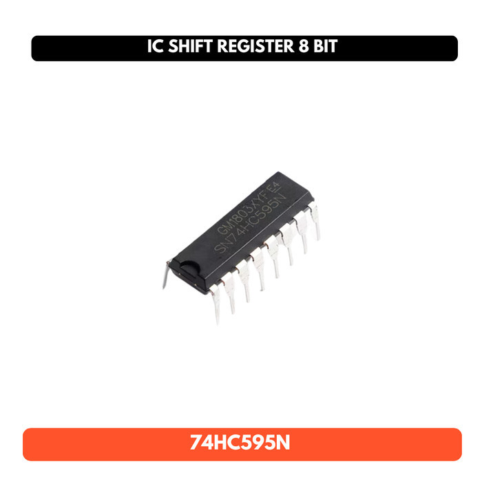 IC Shift Register 8 Bit 74HC595 N DIP 74HC595N 74 HC595N 74595 N 74HC 595N 74 HC 595 N