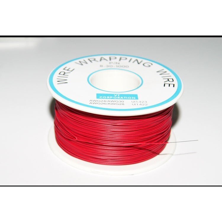 kabel jumper pcb lubang antar komponen 1 meter Merah