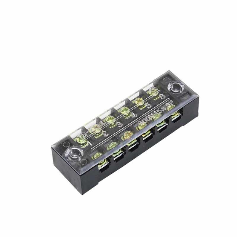 Terminal Block TB1506 TB-1506 6Pole 6P 6 P 15A Blok Panel Mounted