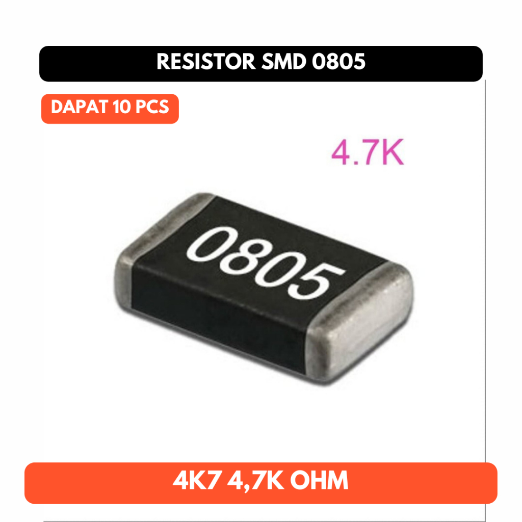 4.7k 4k7 4,7k Resistor SMD 0805 1% SMT