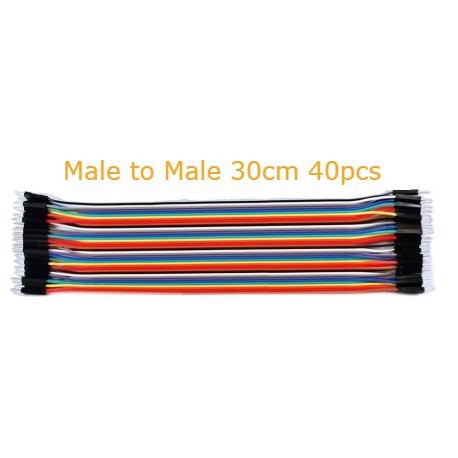 Kabel Jumper Cable Male to Male Dupoint 30cm 30 cm 40pcs 40 pcs