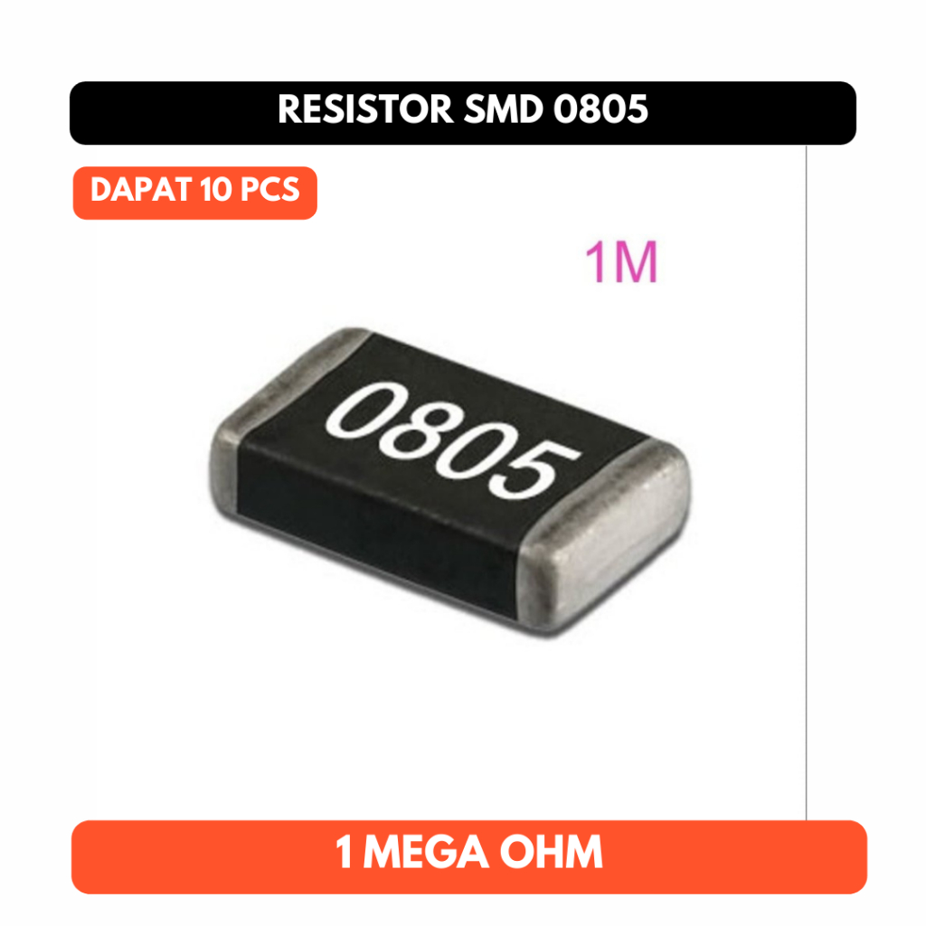 1M 1 Mega Resistor SMD 0805 1% SMT