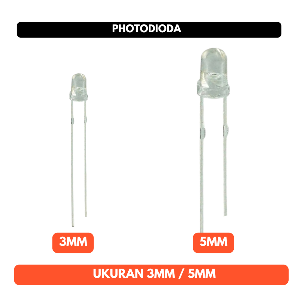 Photodiode 3mm 5mm Photodioda Photo dioda