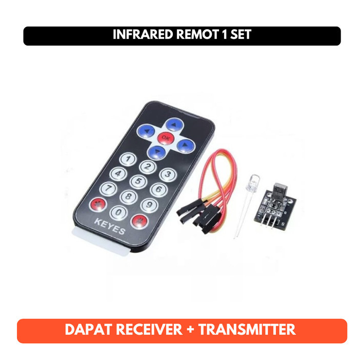 Infrared Remote 1 Set HX1838 Transmitter Remot Receiver IR Wireless Robot Arduino Uno Mega