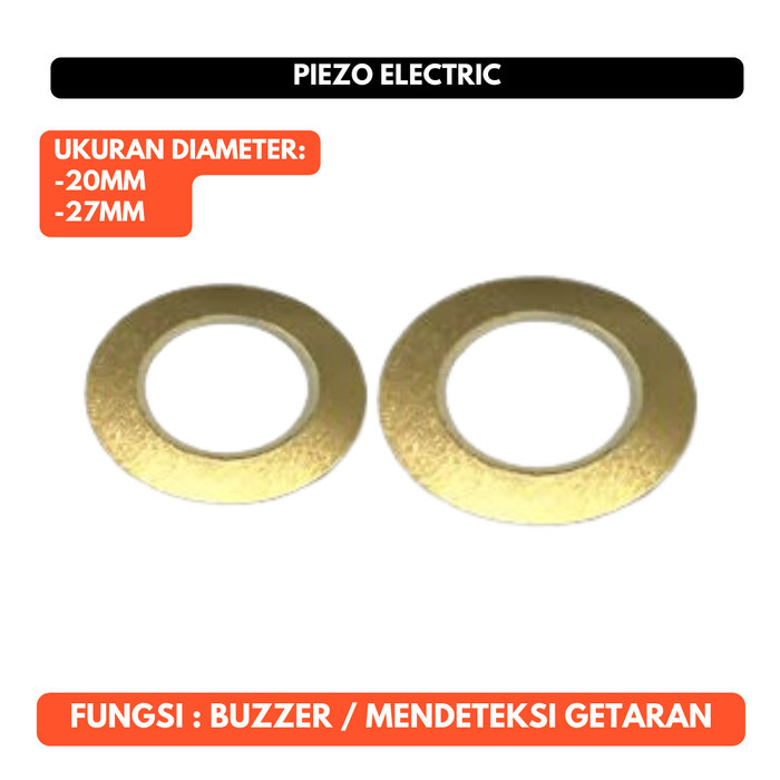 Piezo Electric 27mm 20mm 20 27 mmCeramic Buzzer Element Sounder Sensor Sound Disc Deteksi Getaran