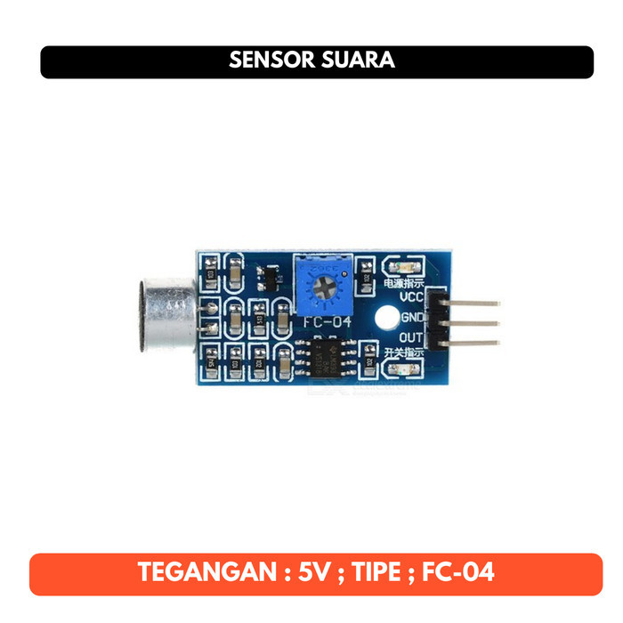 Sensor Suara FC-04 FC 04 FC04 Sound Voice Mic Microphone Module Modul Arduino