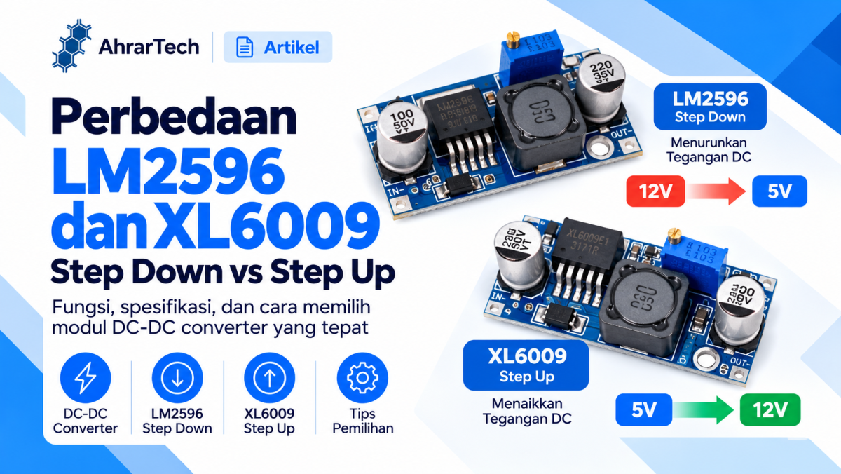 Perbedaan LM2596 dan XL6009: Step Down vs Step Up