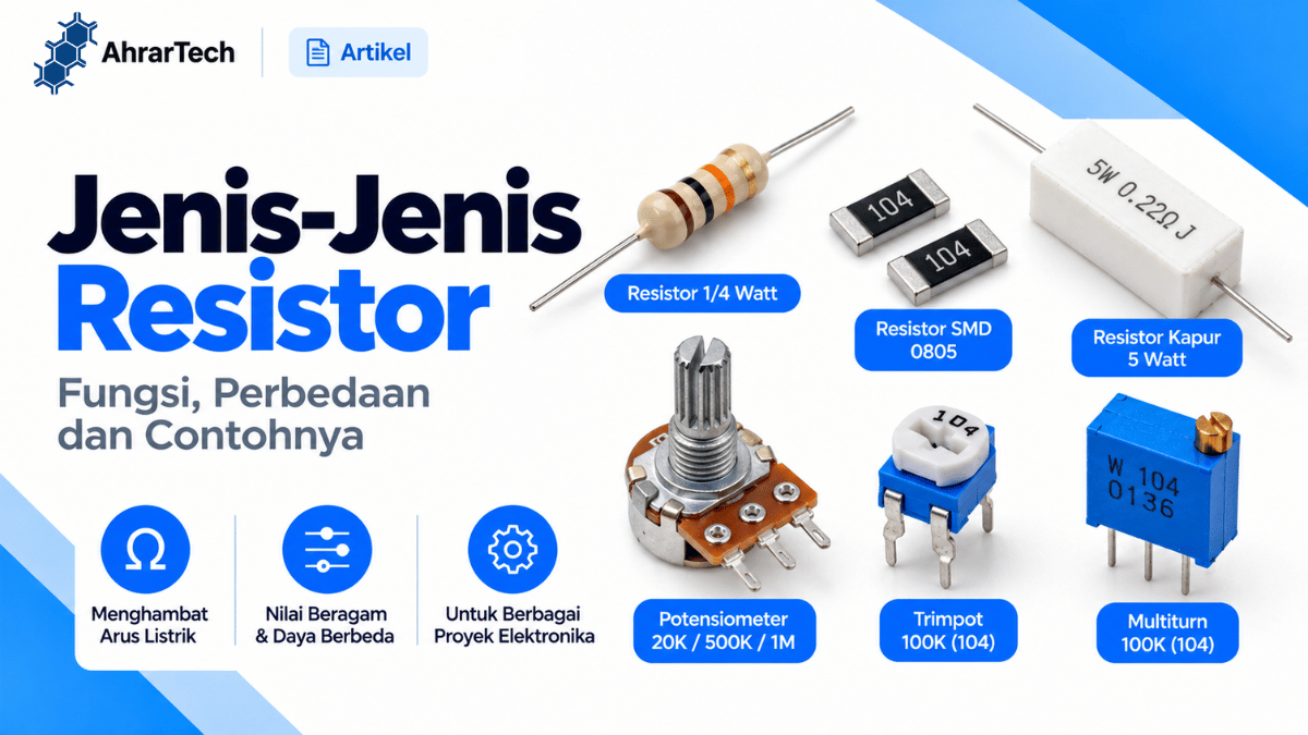Jenis-Jenis Resistor: Fungsi, Perbedaan dan Contohnya
