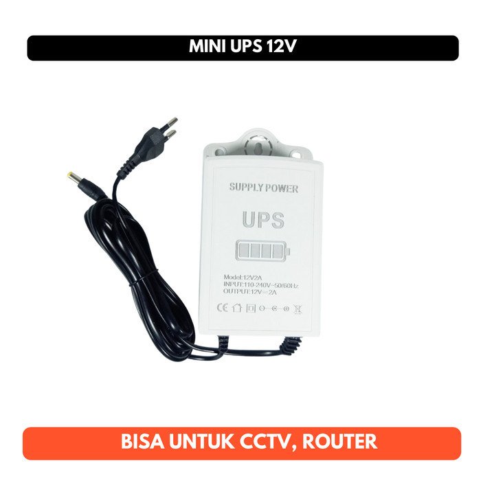 Mini UPS 12V Power Supply Backup CCTV Router