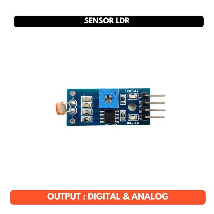 Sensor Cahaya LDR Module Digital & Analog Output GL5516 Light Dependent Resistor Modul