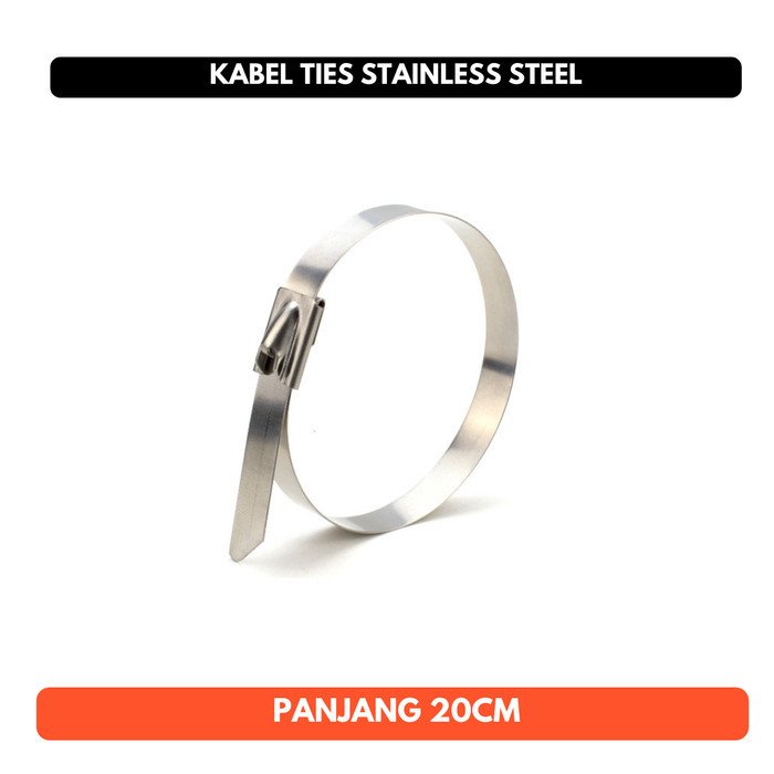 Kabel Ties Stainless Steel 20cm 20 cm SUS 304 Cable
