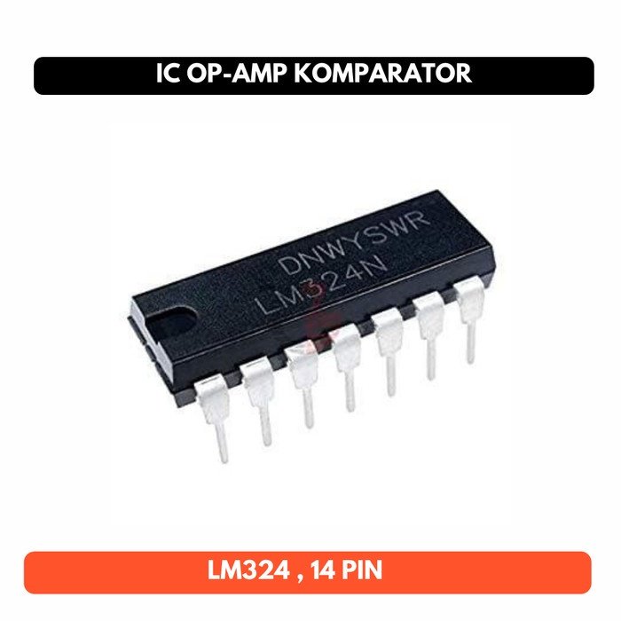 IC LM324 Comparator LM 324 N LM324N 324N Op-Amp Voltage Komparator Low