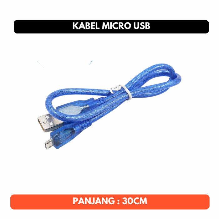 Kabel Micro Mikro USB 30cm 30 cm Arduino Wemos Tipe Type Micro USB