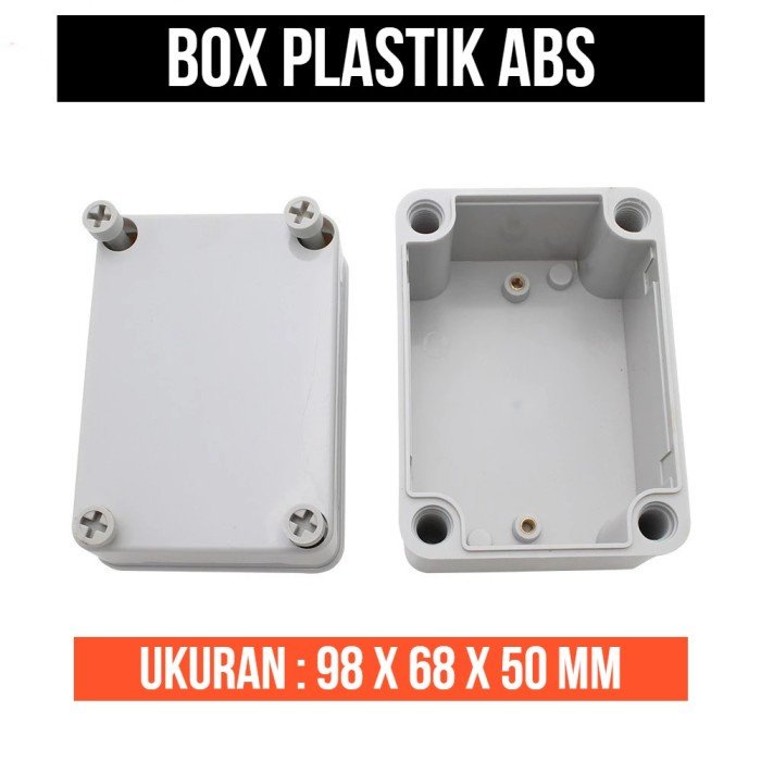Box Putih ABS 98 x 68 x 50 mm Enclosure Box 9.8x6.8x5 cm Junction