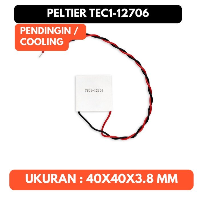 Peltier 12706 Cooling Pendingin TEC-12706 TEC Thermoelectric DC 12V 6A